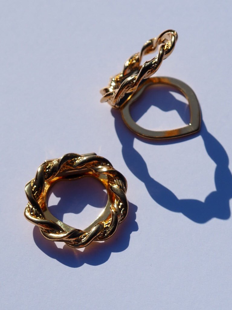 Vintage braided circle scarf clip - Natalia Willmott