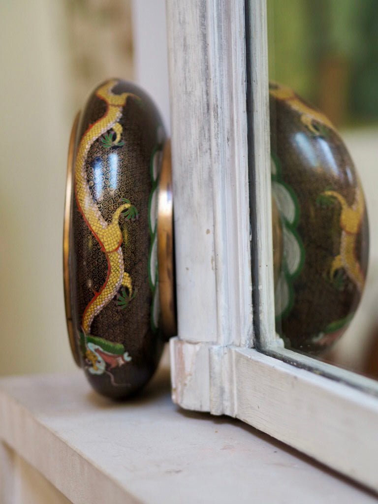 Vintage Cloisonné bowl with dragons - Natalia Willmott