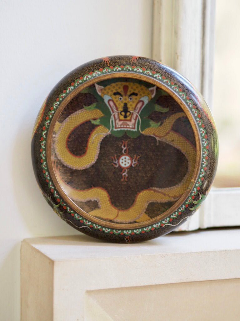 Vintage Cloisonné bowl with dragons - Natalia Willmott
