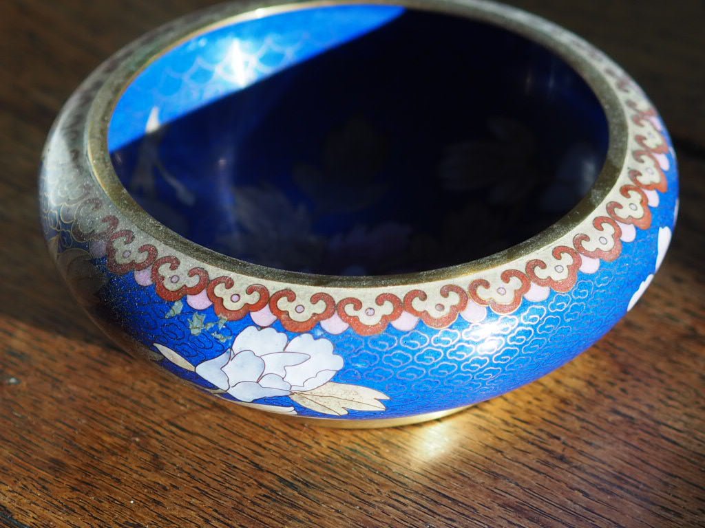 Vintage Cloisonné bowl with flowers - Natalia Willmott