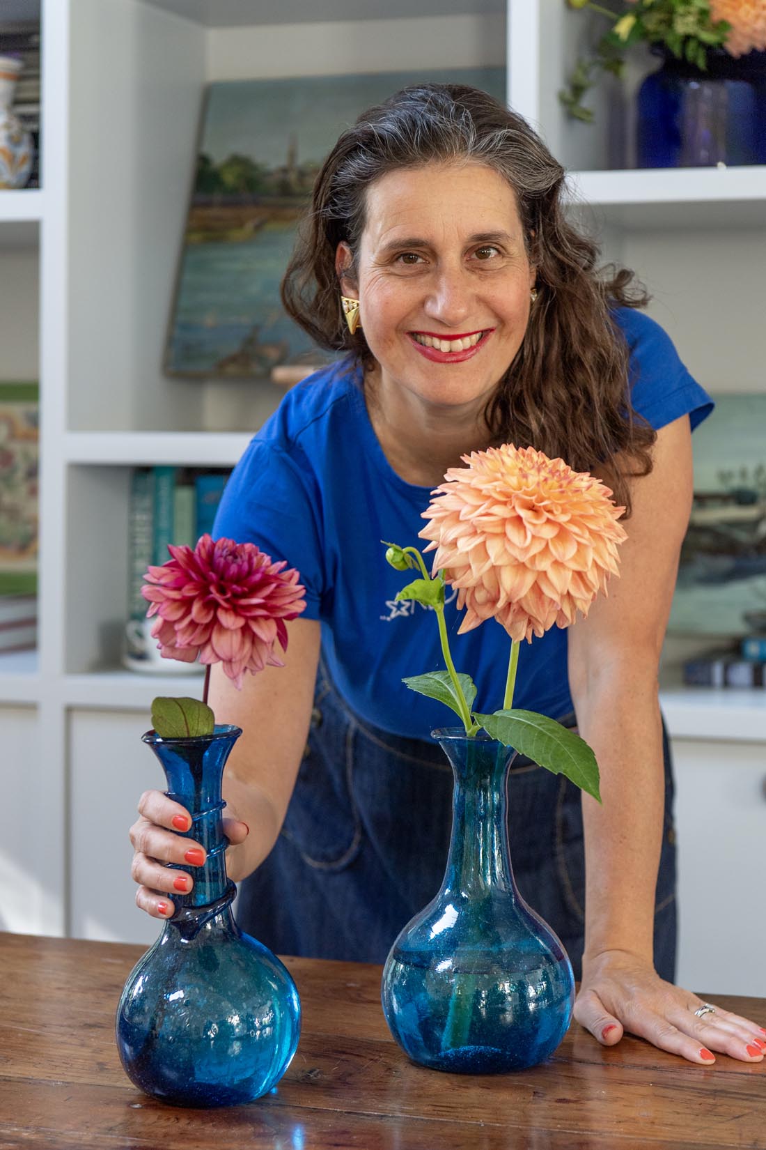 Vintage egyptian bulbous bubble glass vase - Natalia Willmott