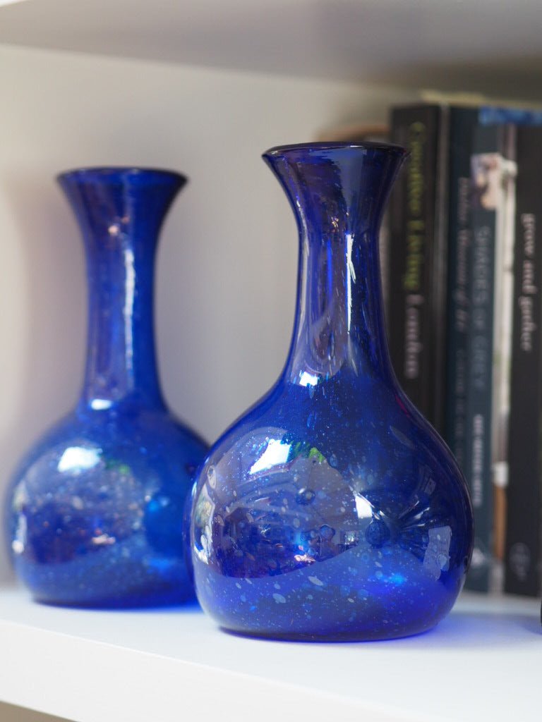 Vintage egyptian bulbous bubble glass vase - Natalia Willmott