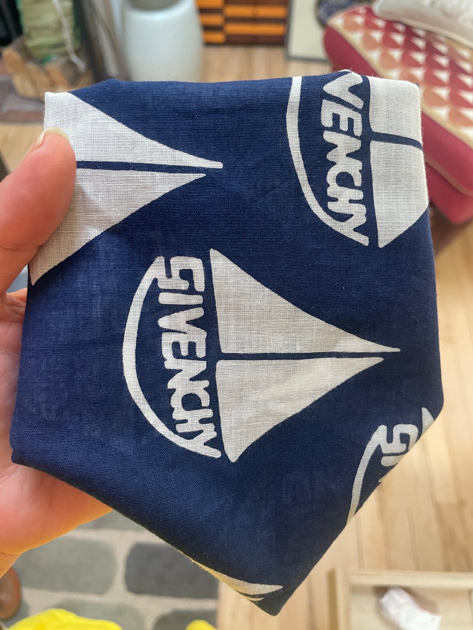 Vintage Givenchy sailboat bandana scarf - Natalia Willmott