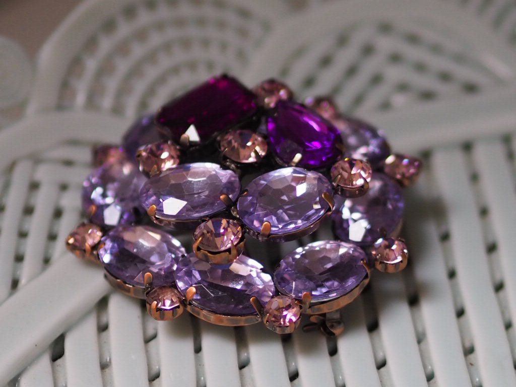 Vintage large cluster brooch - Natalia Willmott