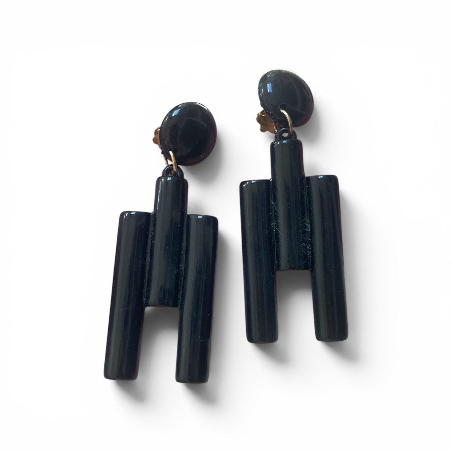Vintage Modernist 1970's Italian clip on earrings - Natalia Willmott