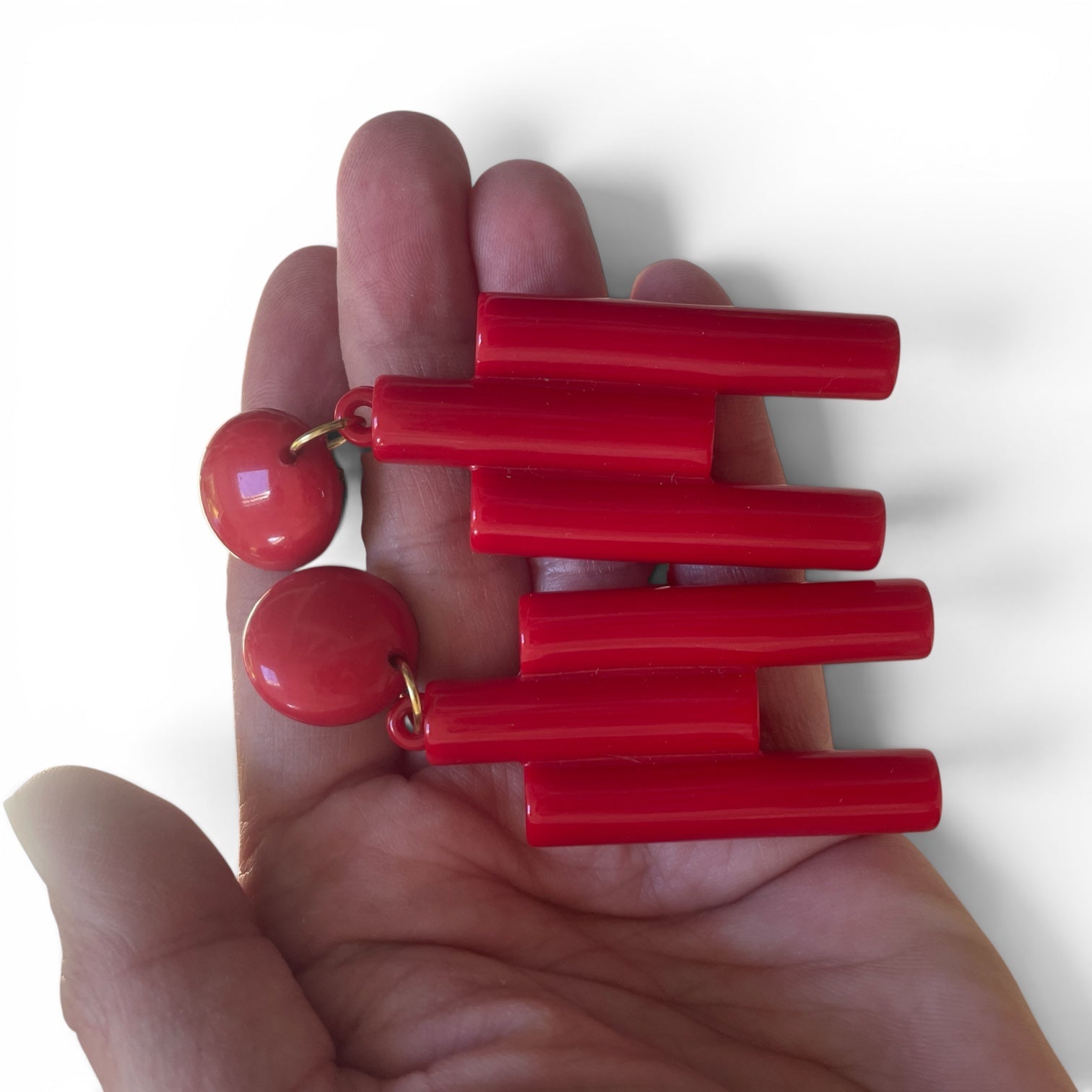 Vintage Modernist 1970's Italian clip on earrings - Natalia Willmott