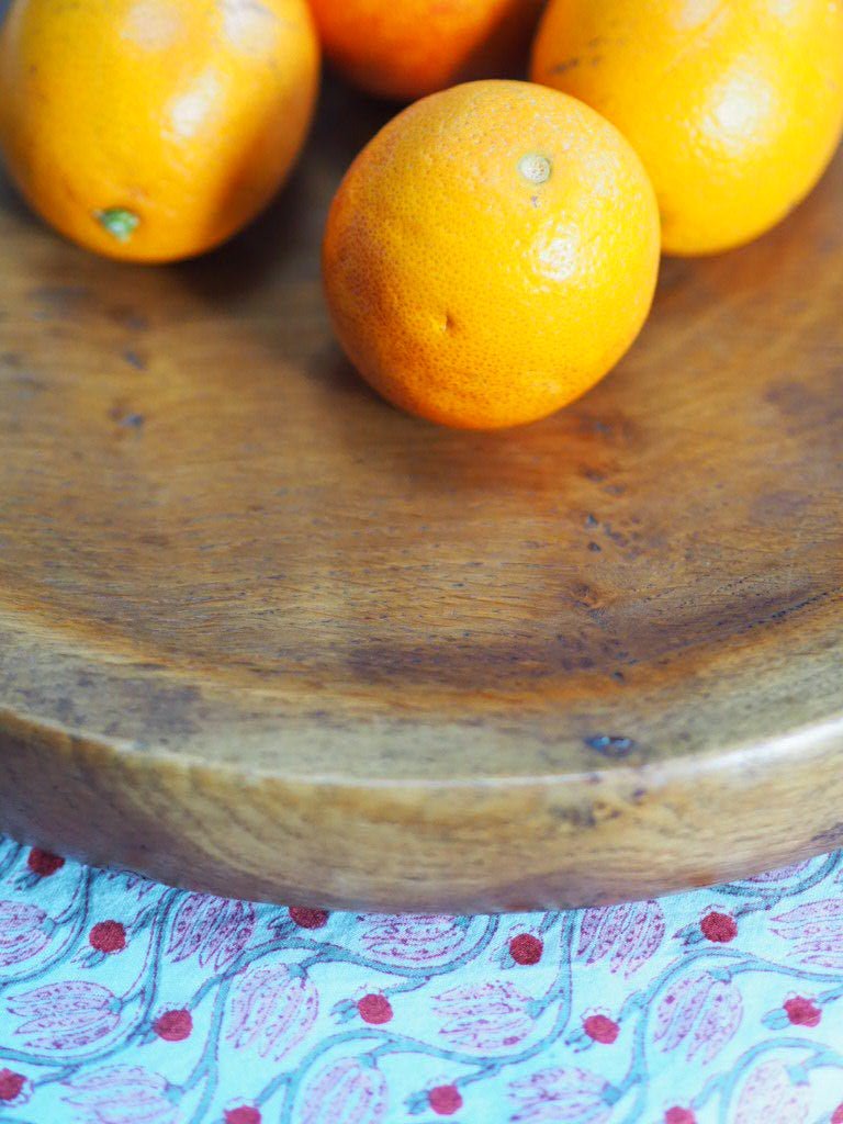 Vintage oak flat bowl - Natalia Willmott