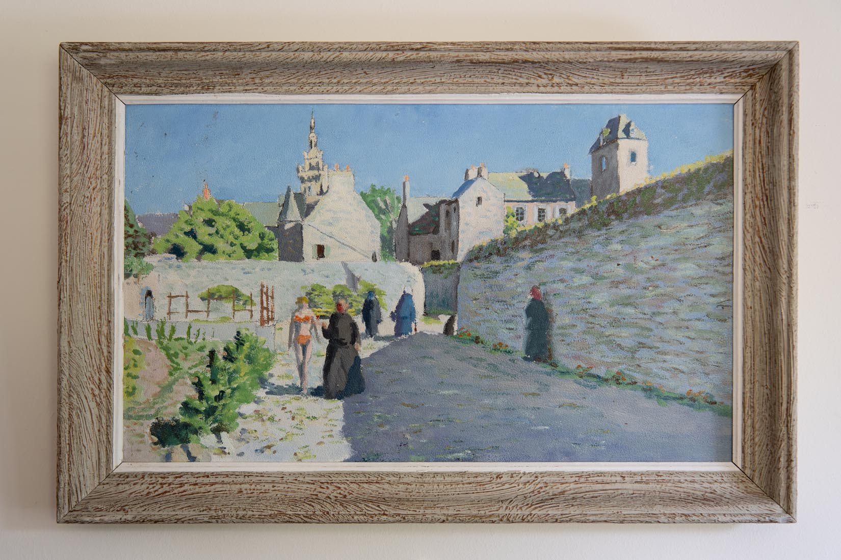 Vintage Oil Painting of Roscoff, Brittany, France - Natalia Willmott