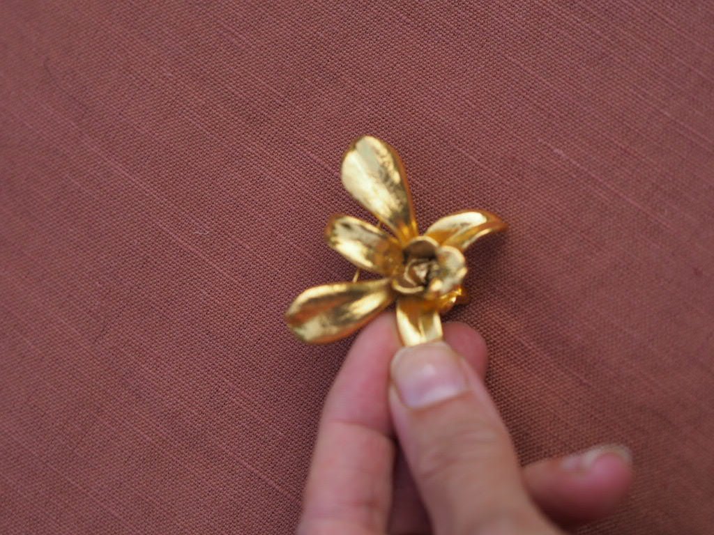 Vintage Orchid flower Brooch/Pendant by RISIS - Natalia Willmott