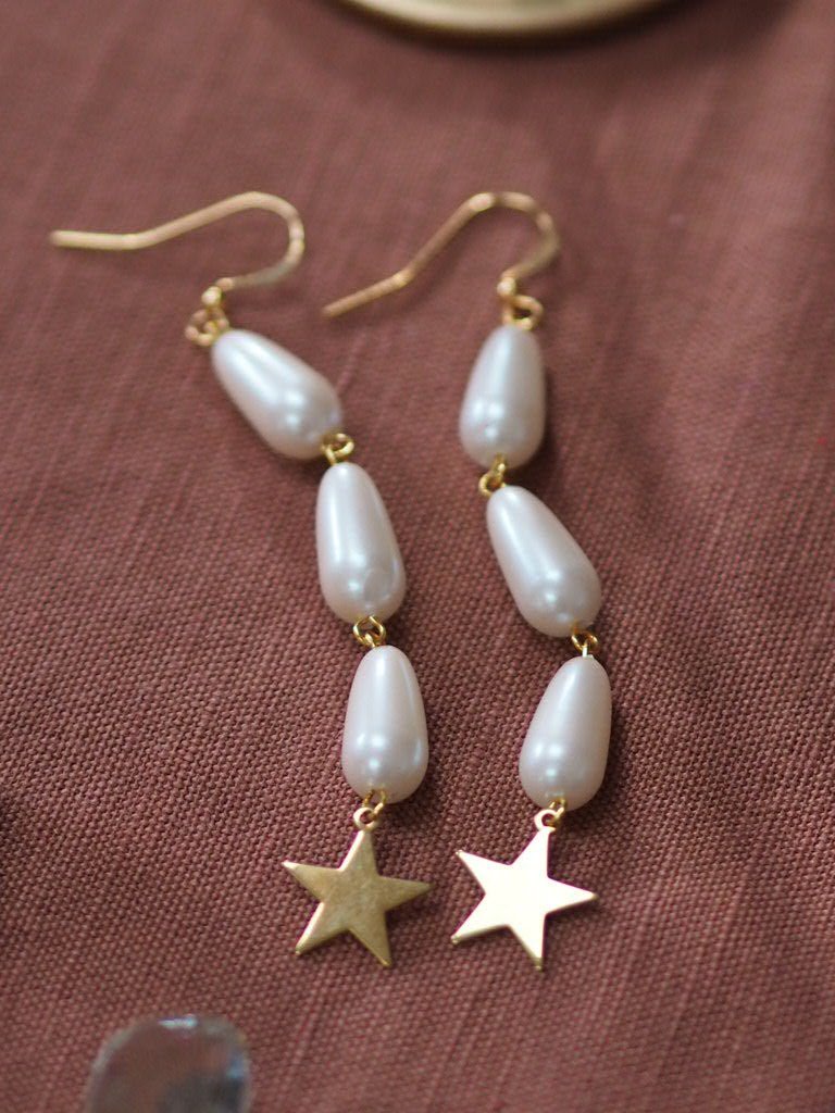 Vintage Pendant star earrings - Natalia Willmott