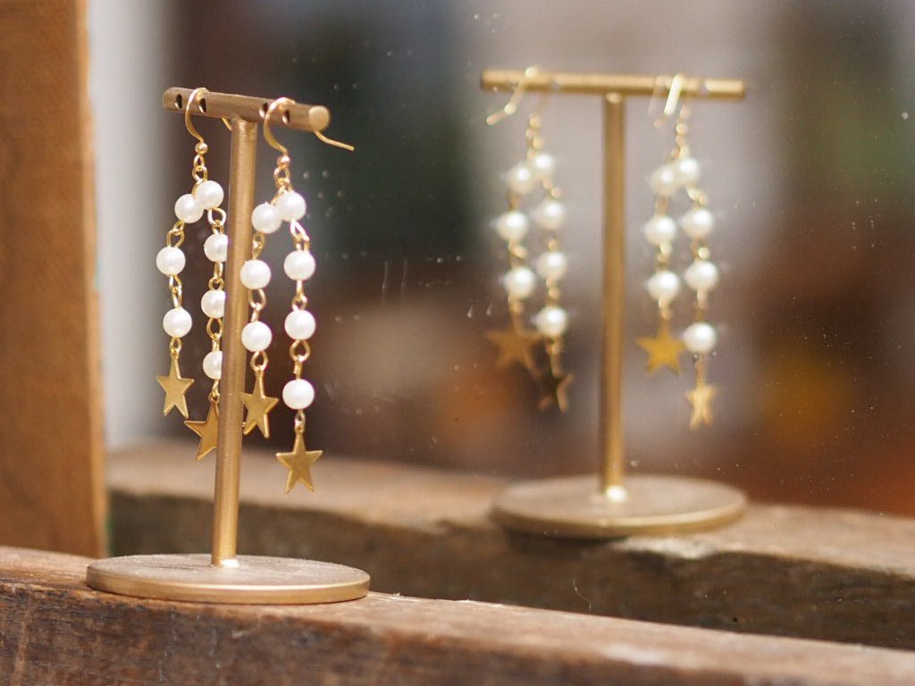 Vintage Pendant star earrings - Natalia Willmott