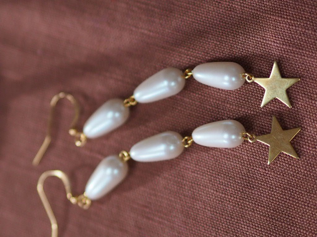 Vintage Pendant star earrings - Natalia Willmott