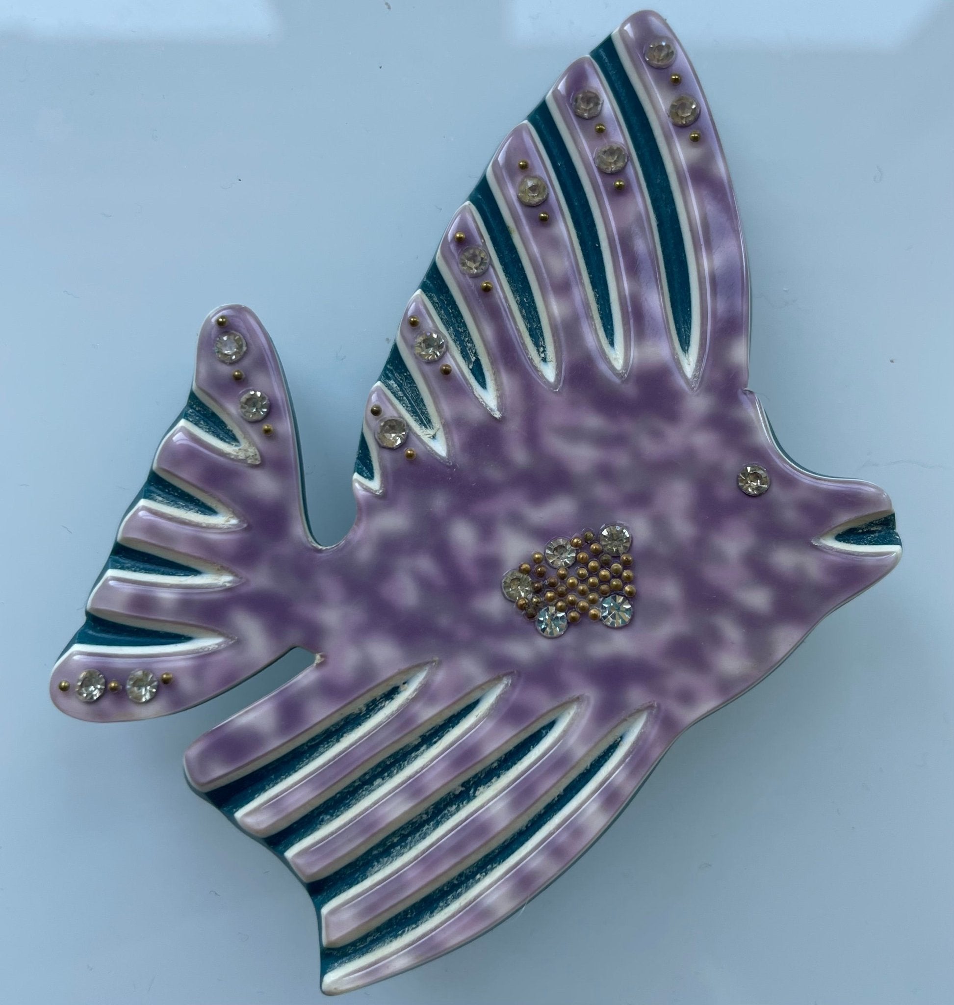 Vintage purple fish brooch - Natalia Willmott