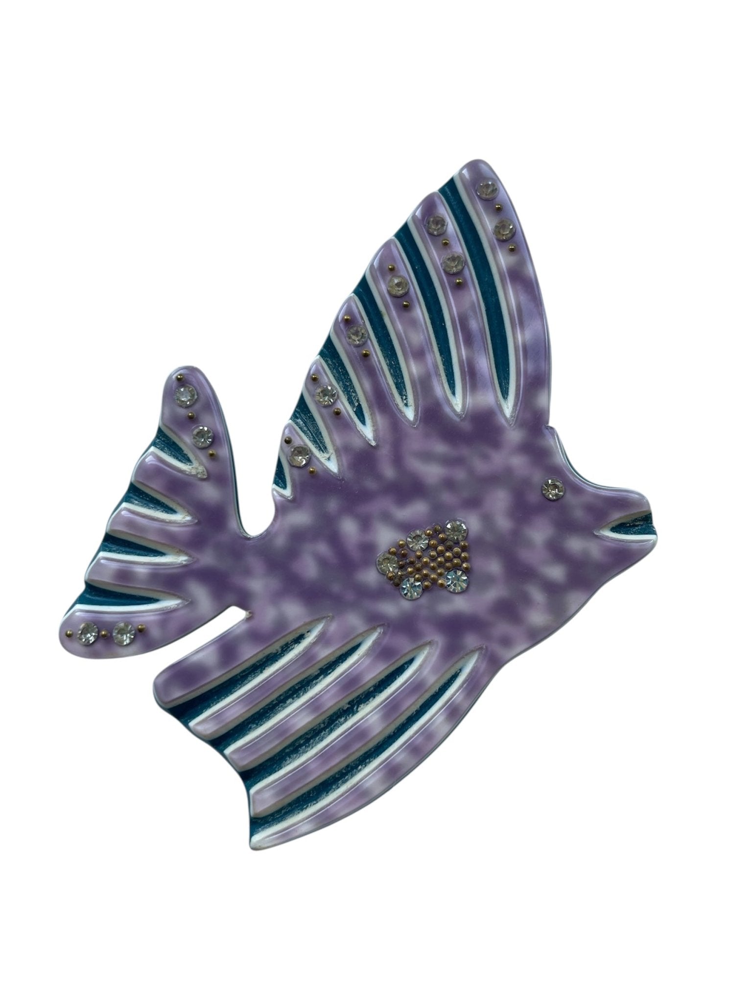Vintage purple fish brooch - Natalia Willmott