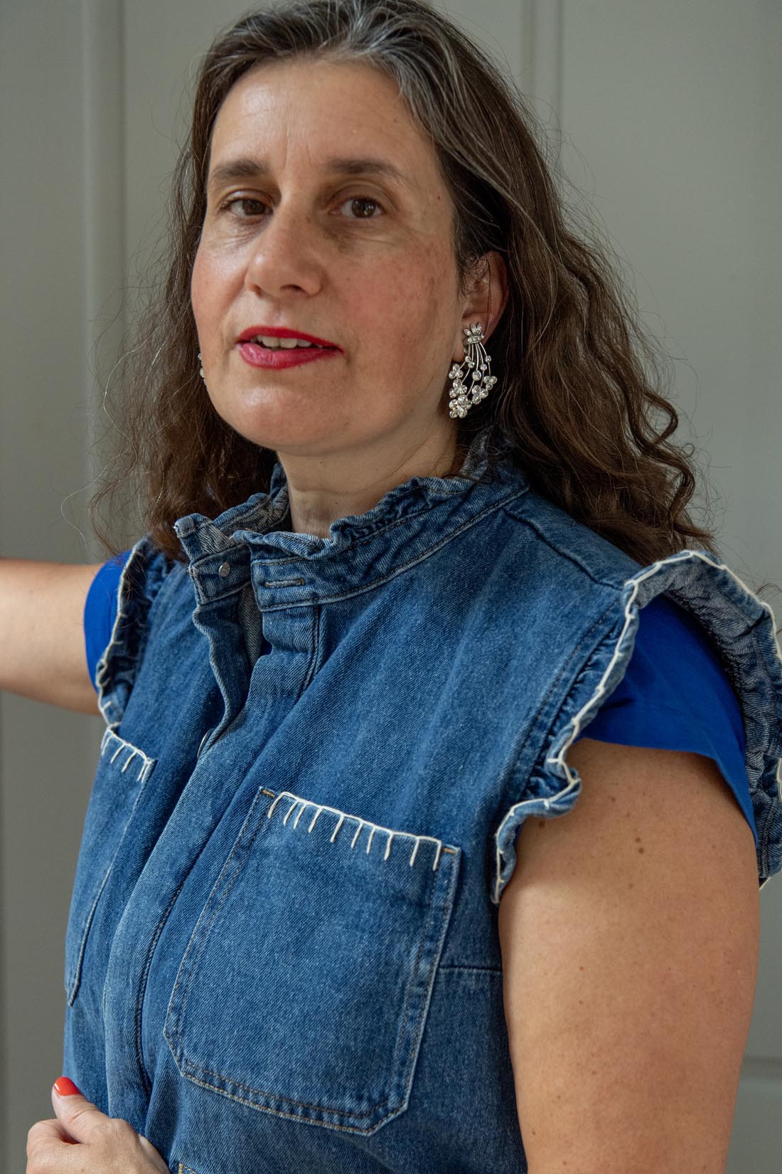 Vintage rhinestone earrings bouquet of flowers - Natalia Willmott