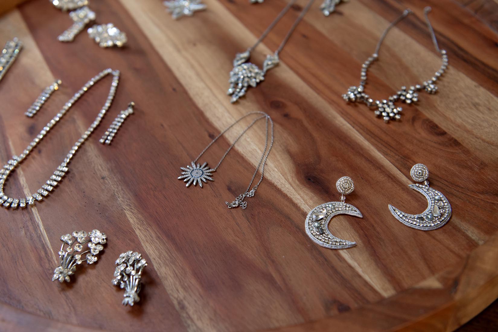 Vintage rhinestone necklace and earrings set - Natalia Willmott
