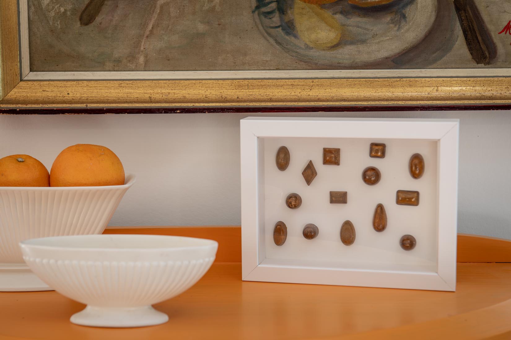 Vintage Rowntrees wood chocolate shapes - Natalia Willmott
