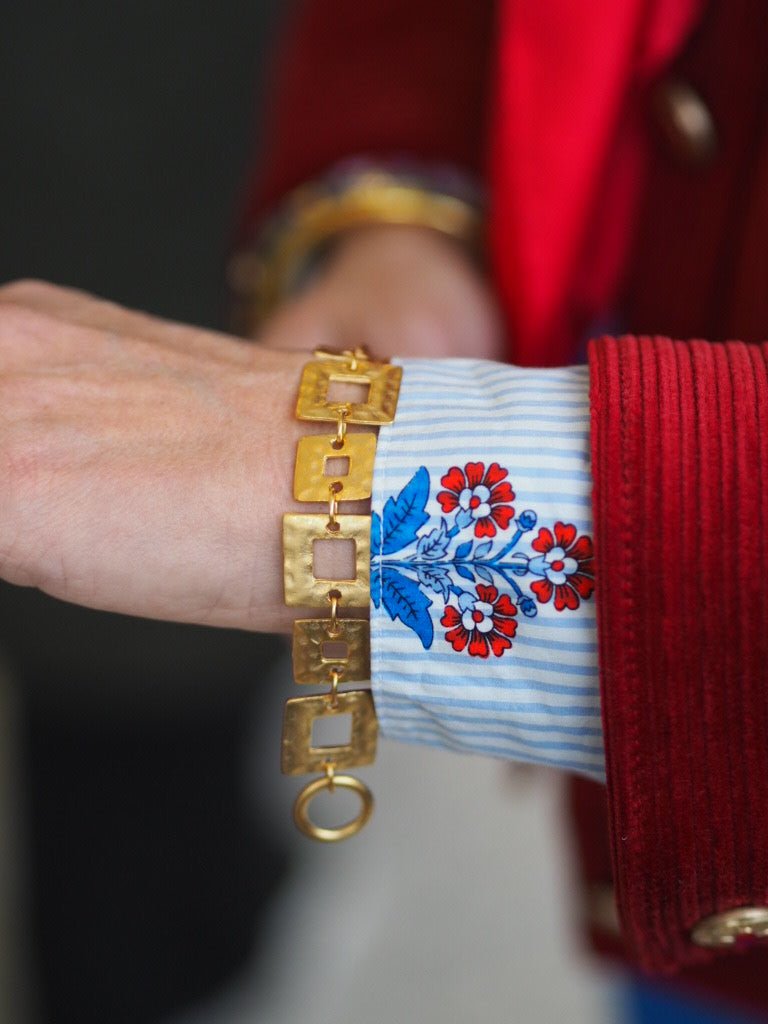 Vintage square links bracelet - Natalia Willmott