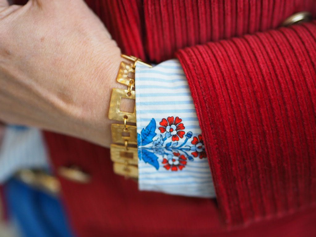 Vintage square links bracelet - Natalia Willmott