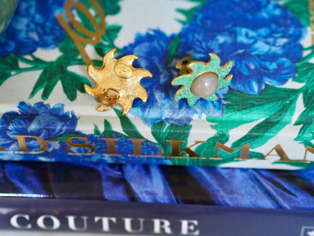 Vintage Sun Chorange Paris clip on earrings - Natalia Willmott