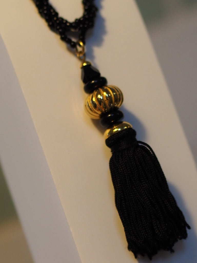 Vintage tassel beaded necklace - Natalia Willmott