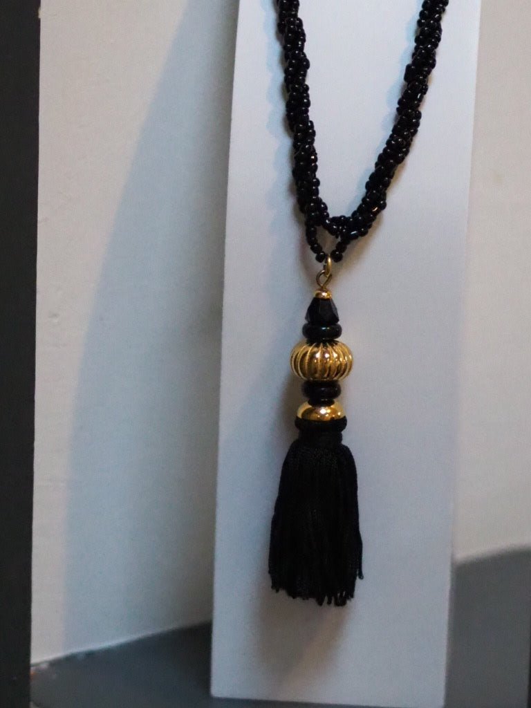 Vintage tassel beaded necklace - Natalia Willmott