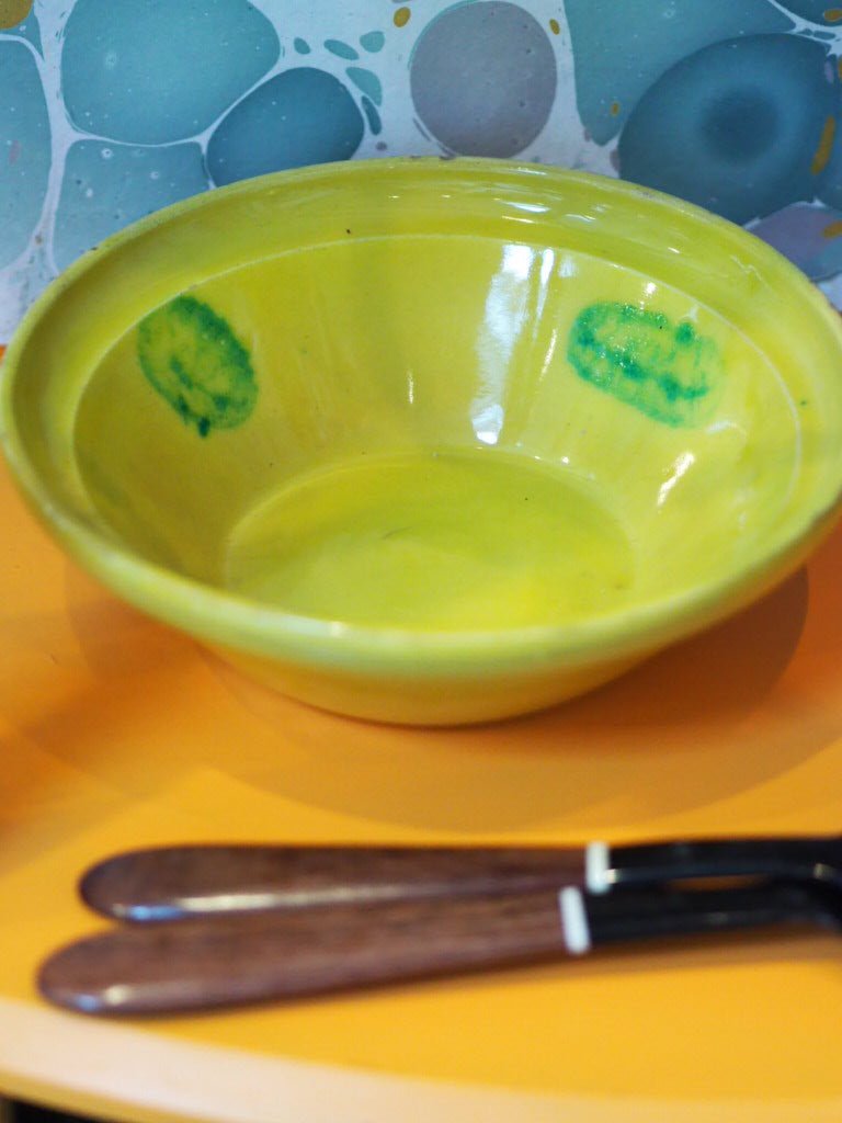 Vintage Yellow Lebrillo Spanish bowl - Natalia Willmott