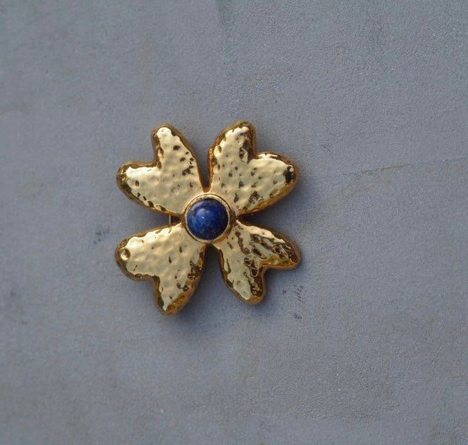 Vintage Yves Rocher four leaf clover brooch - Natalia Willmott