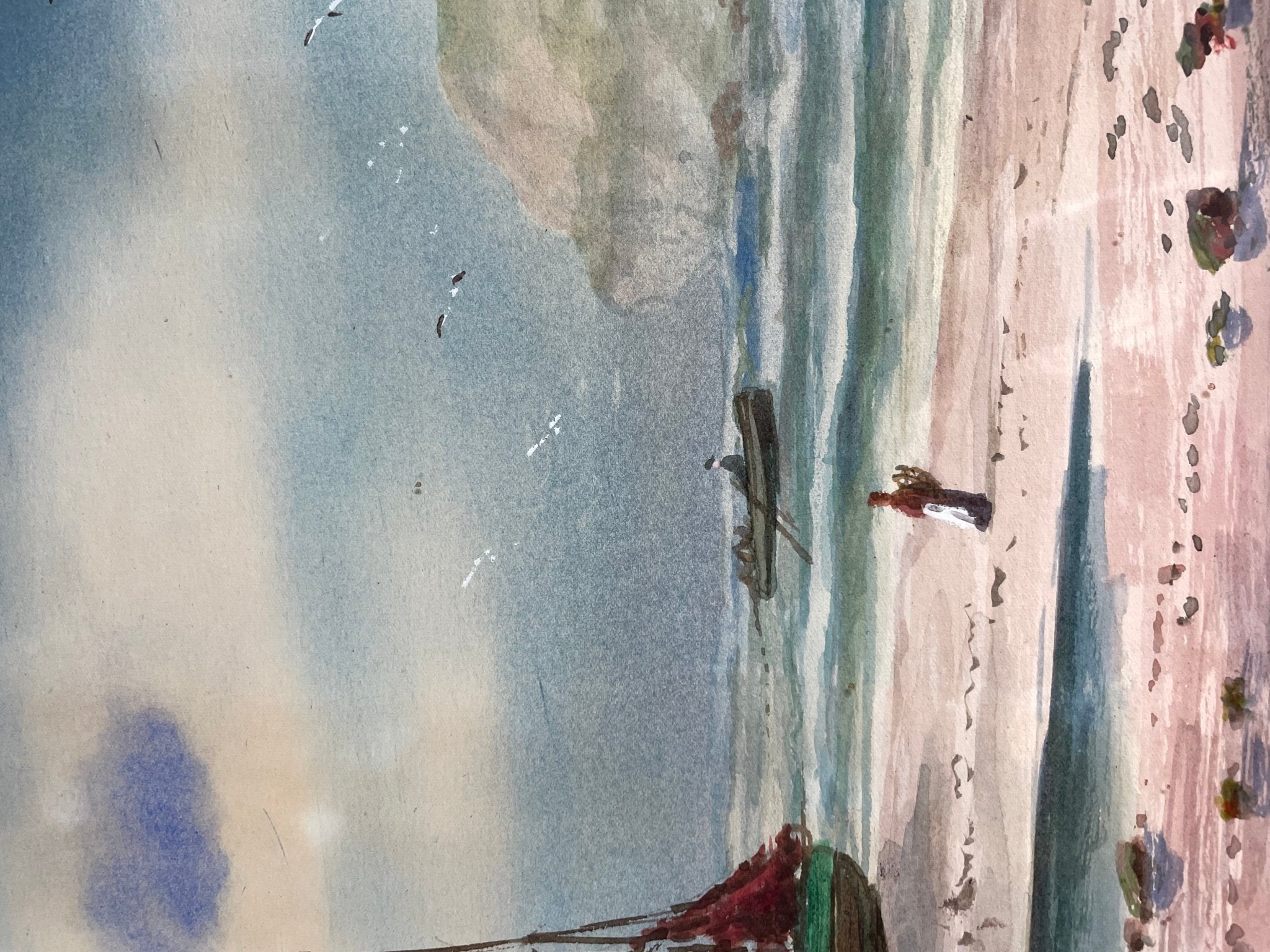 Whitby "On the Yorkshire coast" watercolour - Natalia Willmott