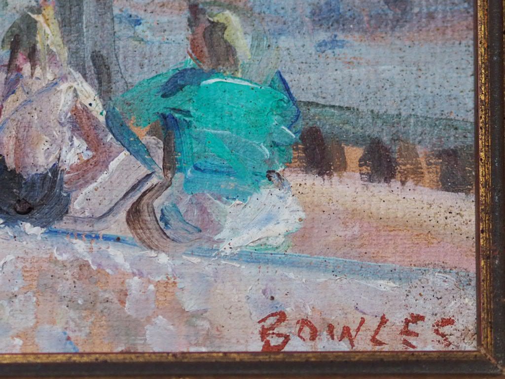 Winchelsea beach oil painting by John Gibey Bowles - Natalia Willmott