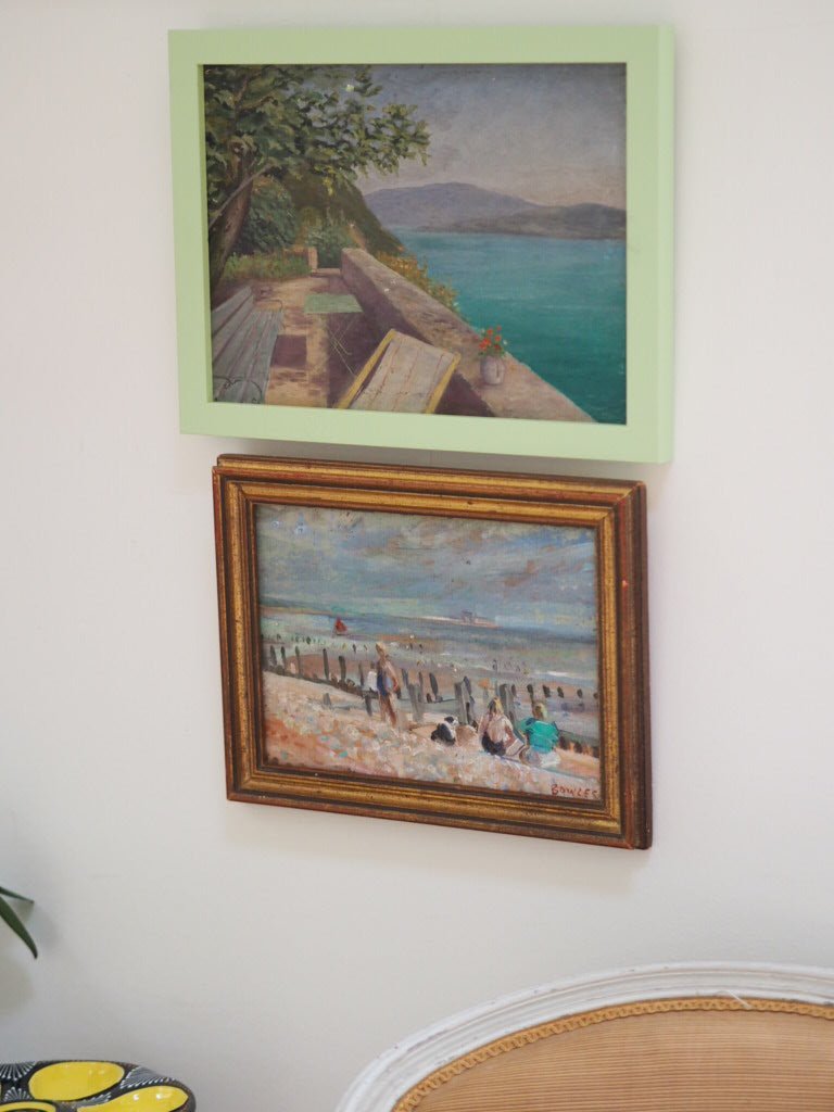 Winchelsea beach oil painting by John Gibey Bowles - Natalia Willmott