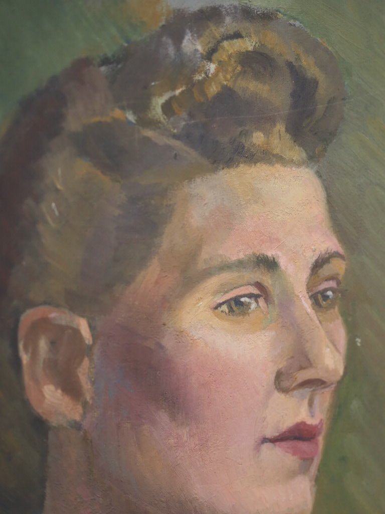 1940's Oil painting- double portrait of ladies by Jean Clark - Natalia Willmott