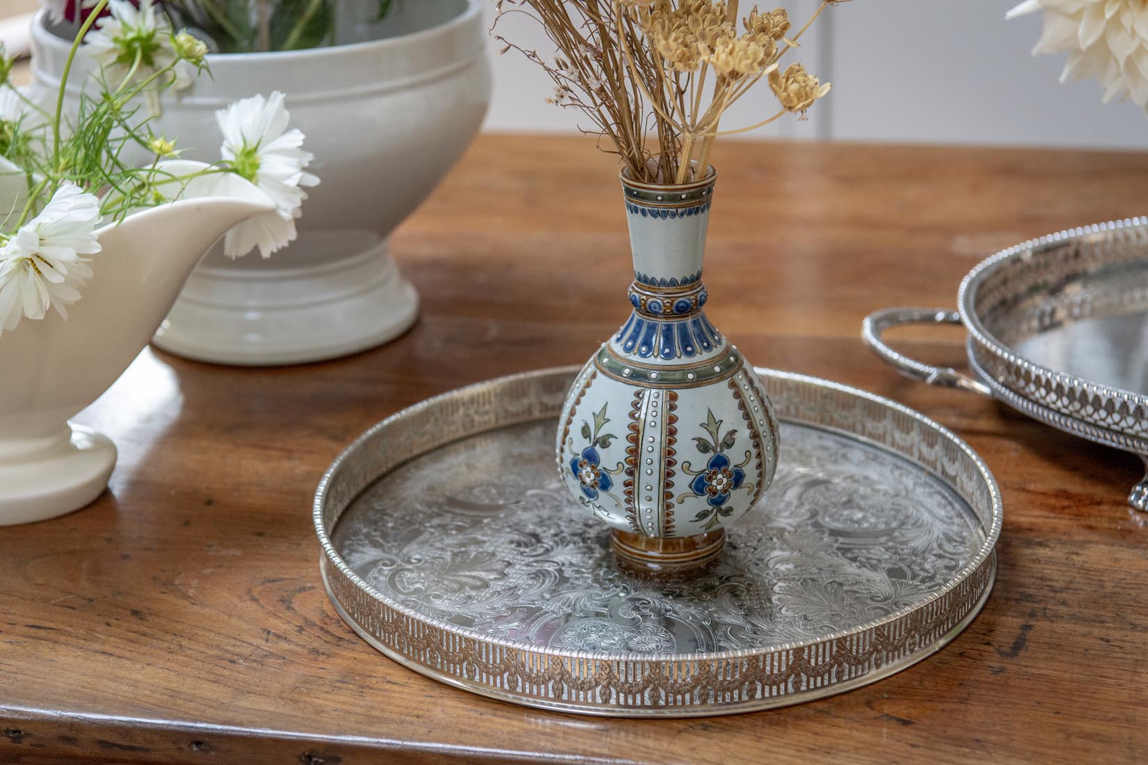 Antique bulbous vase Mettlach by Villeroy & Boch - Natalia Willmott