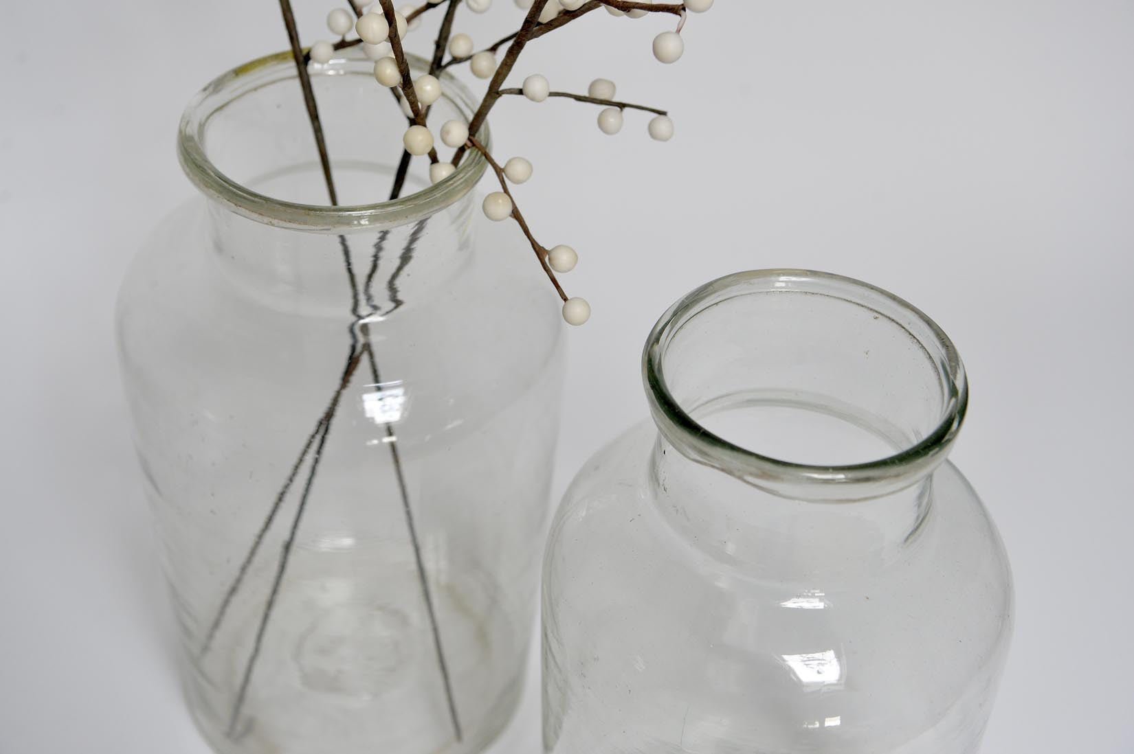 Blue or transparent glass jar - Natalia Willmott