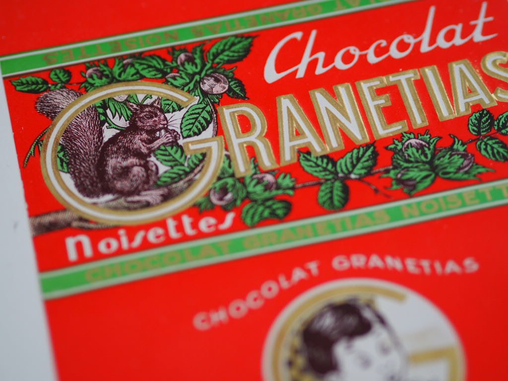 Chocolat Granetias antique label - Natalia Willmott