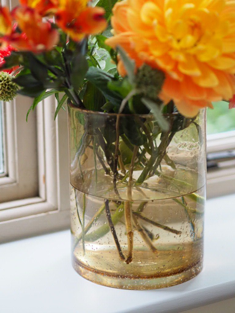 Cylinder bubble glass container/vase - Natalia Willmott