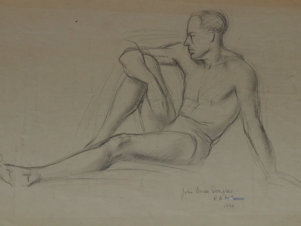 Double sided nude of a man by Jean Clark - Natalia Willmott