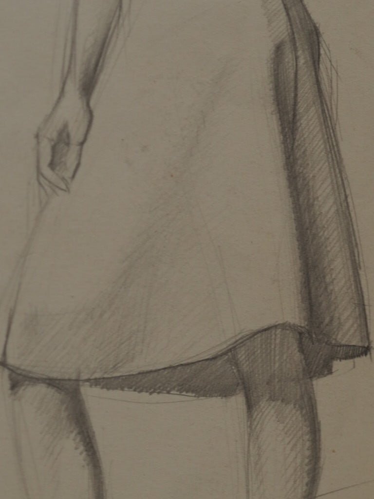 Drawing of a woman standing by Jean Clark - Natalia Willmott