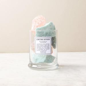 Gemstone diffuser, rose quartz & Green Aventurine - Natalia Willmott