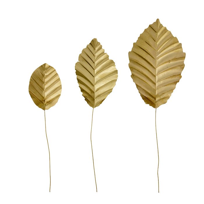 gold leaf ornament set of three - Natalia Willmott