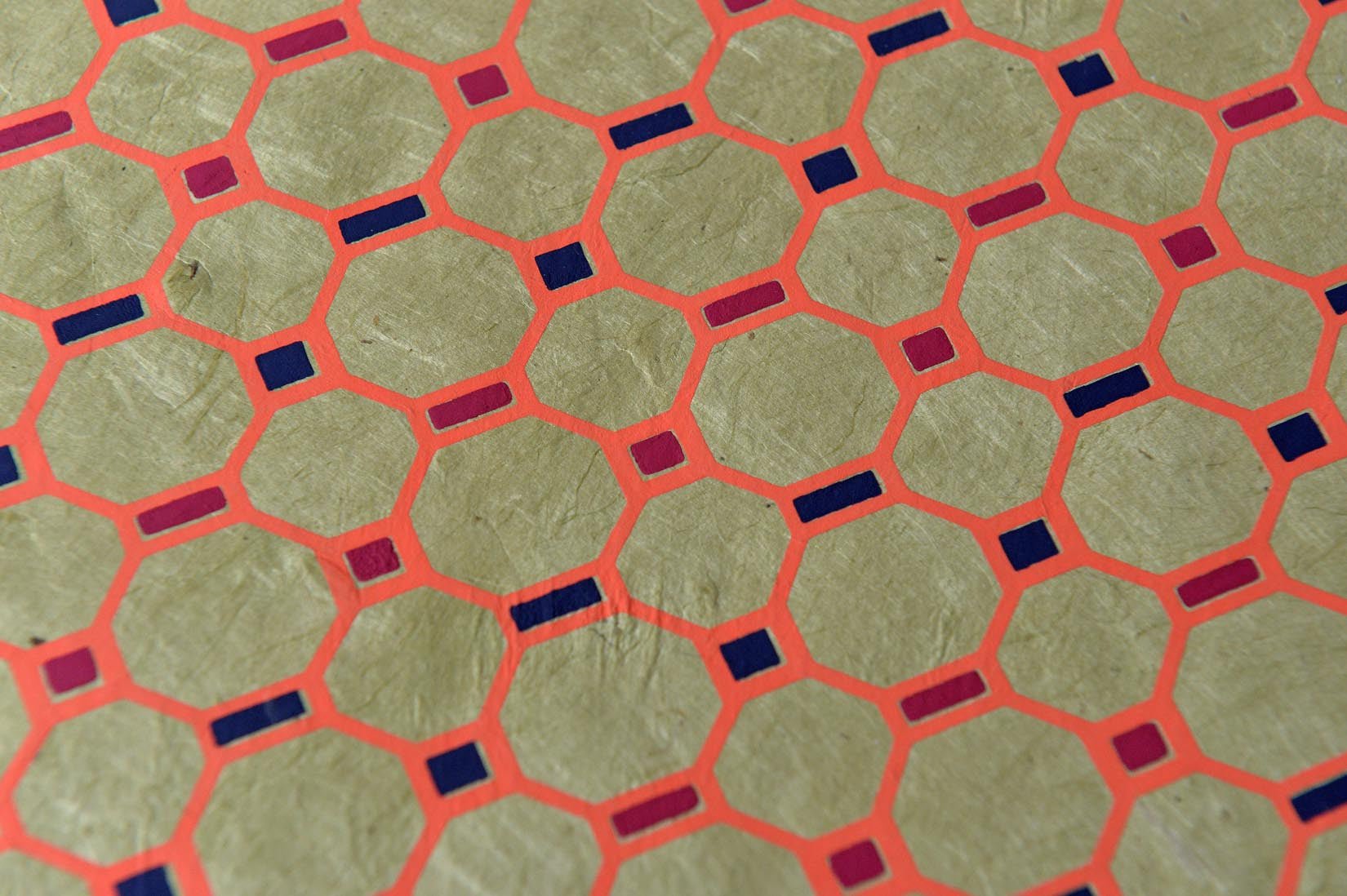 Hexagons-hand made paper - Natalia Willmott