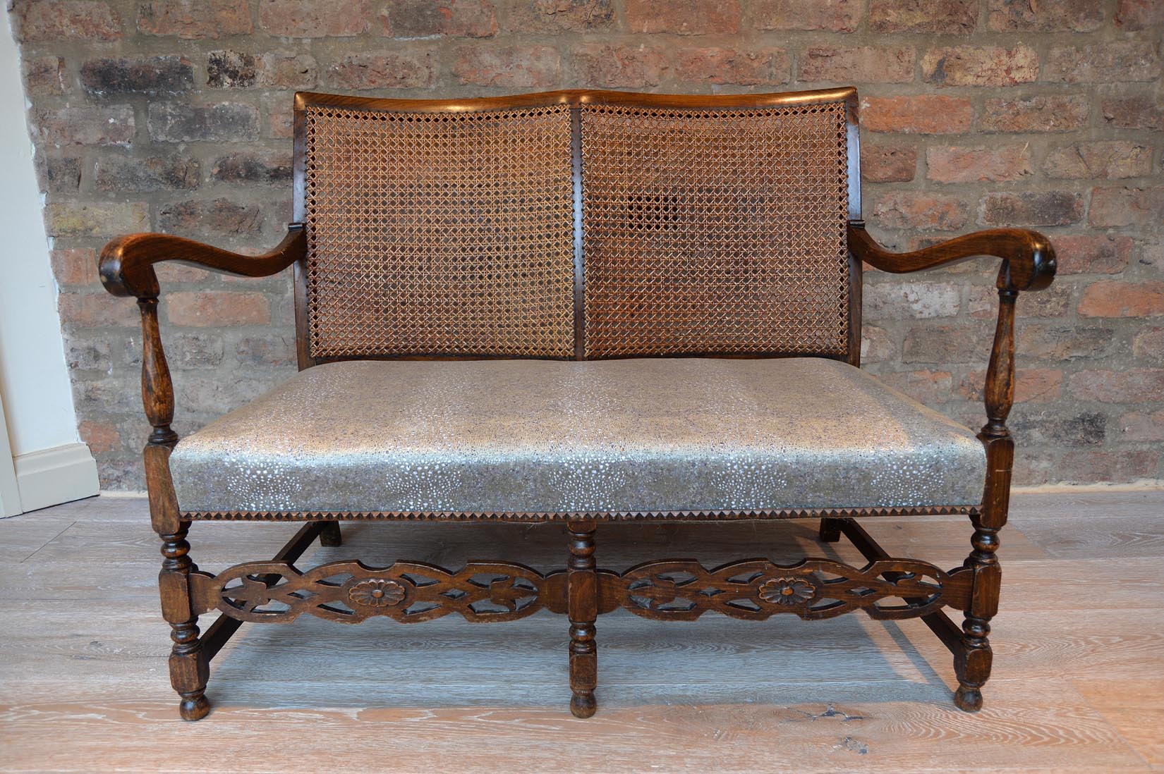 Regency caned settee - L'Atelier Natalia Willmott