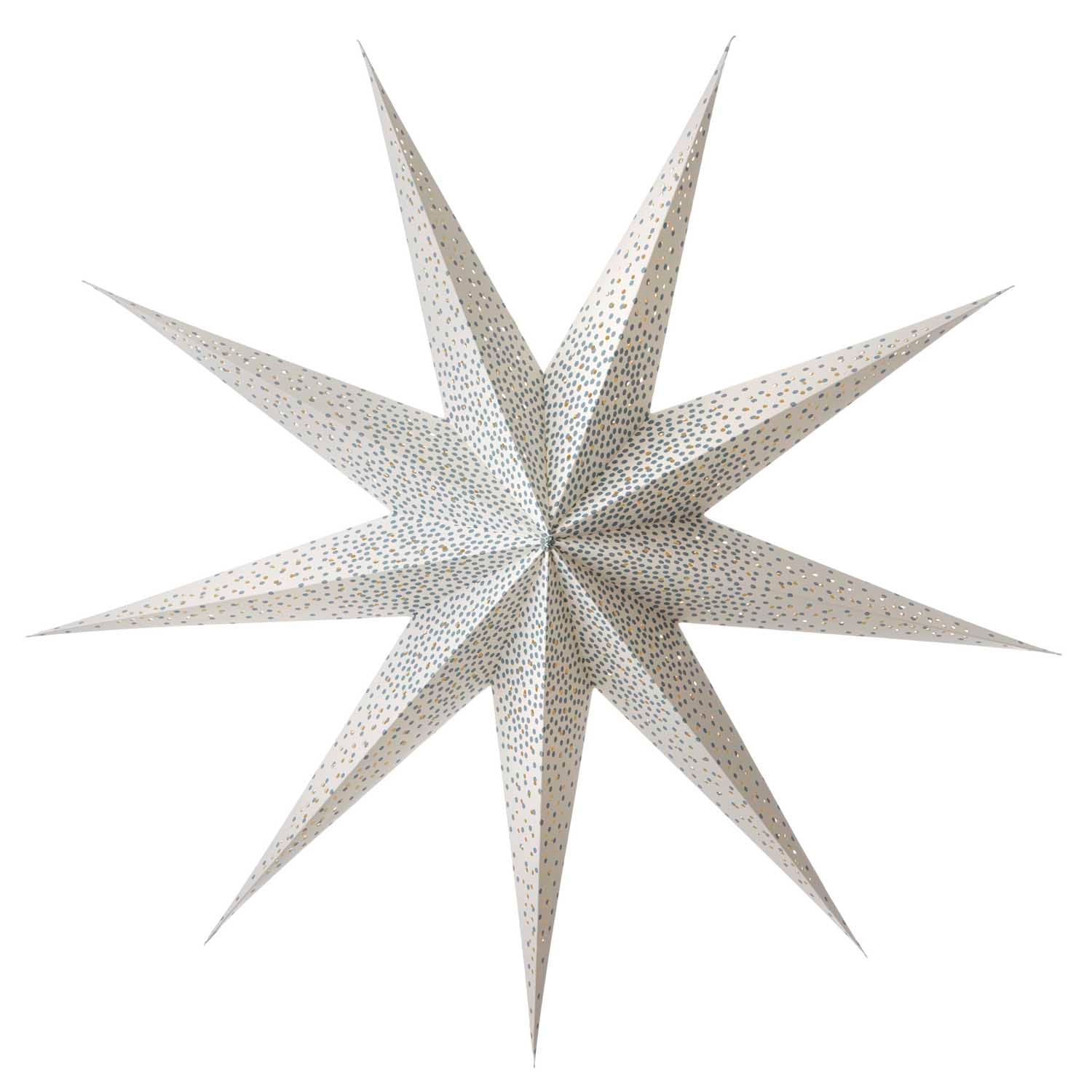 Large paper star with blue speckles - Natalia Willmott