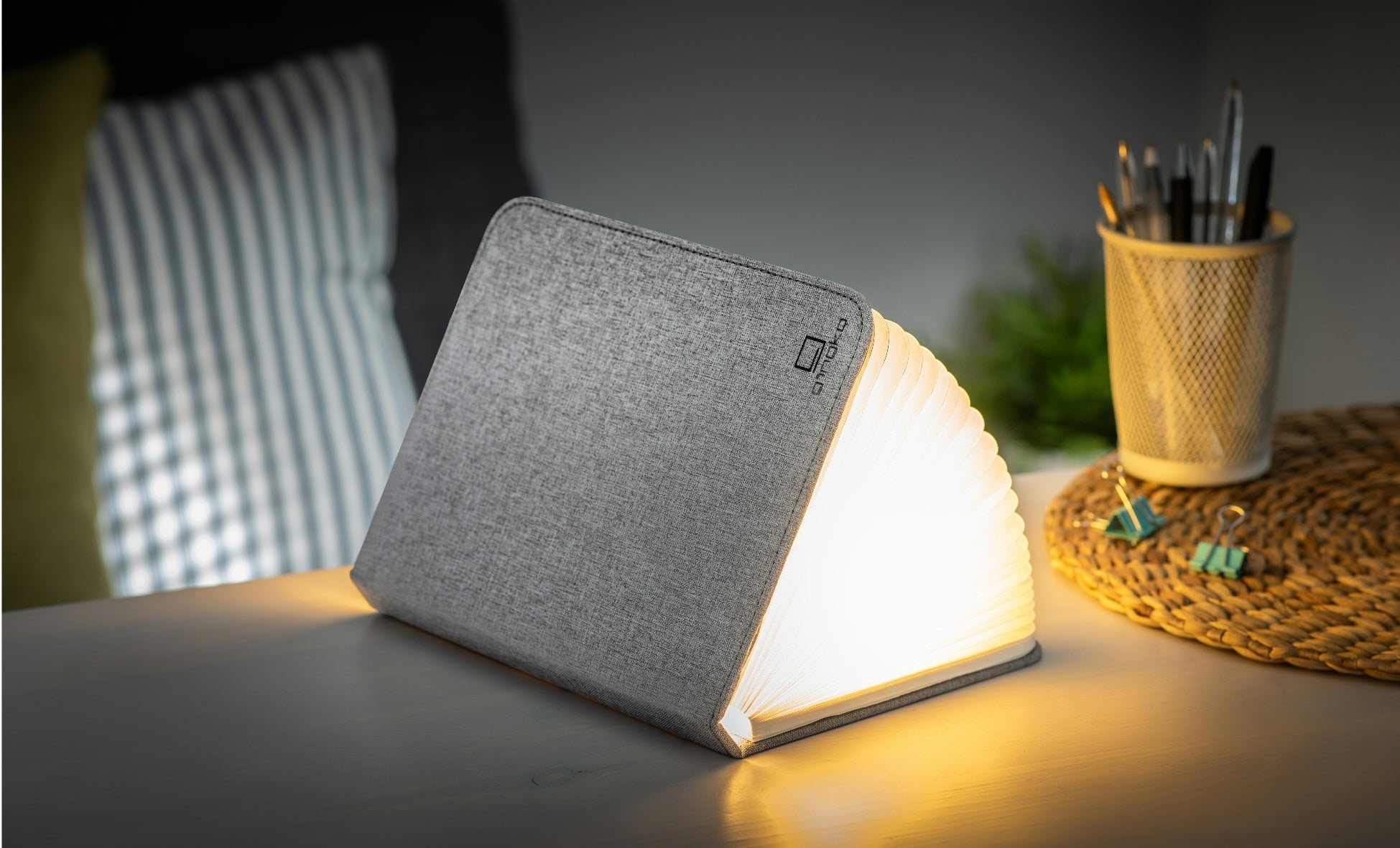 Linen grey smart notebook light - Natalia Willmott