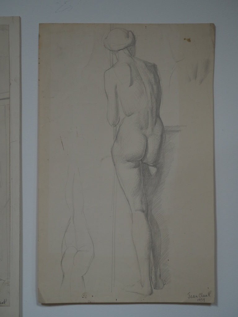 Pencil Drawing of a nude woman by Jean Clark - Natalia Willmott