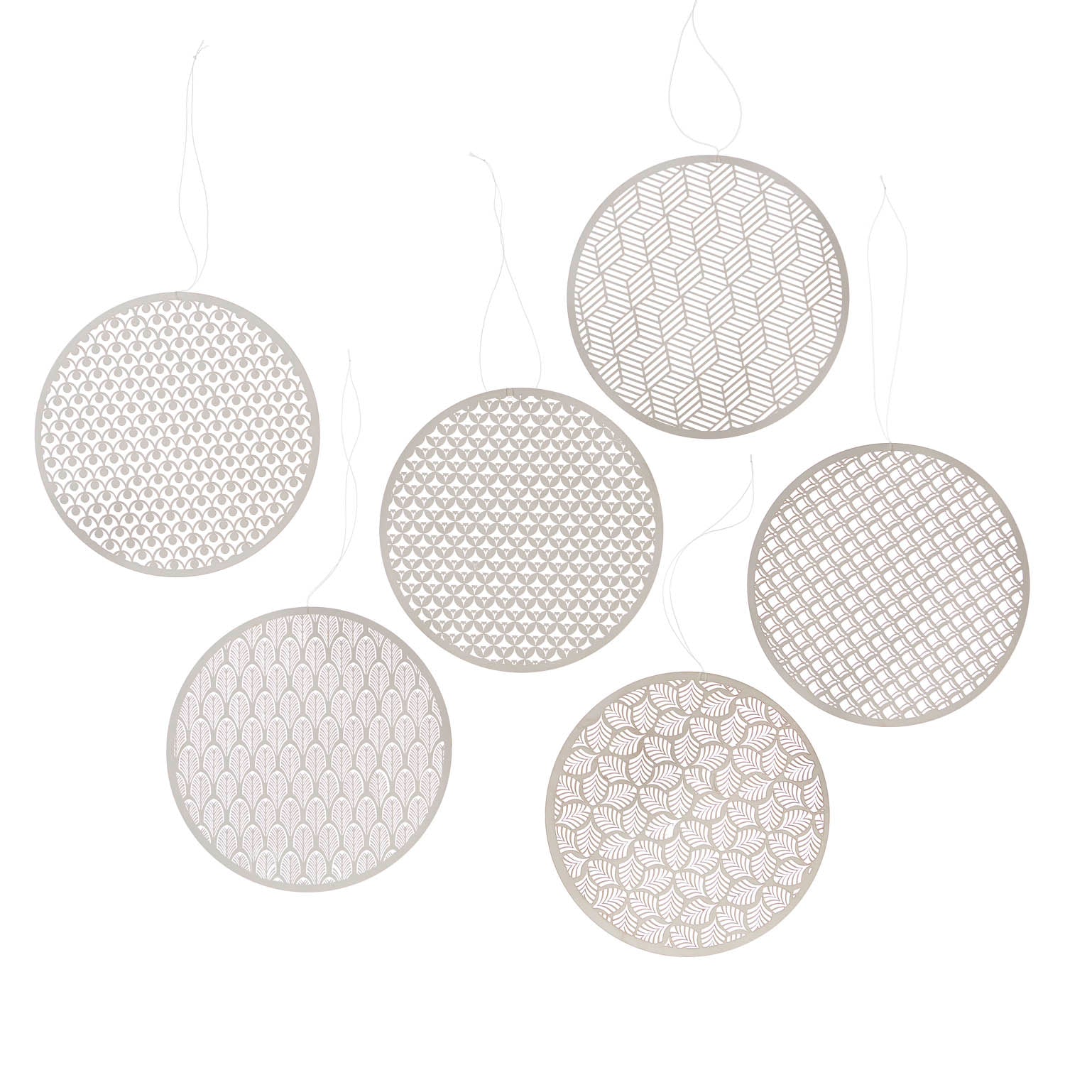 Round laser cut paper ornaments - Natalia Willmott