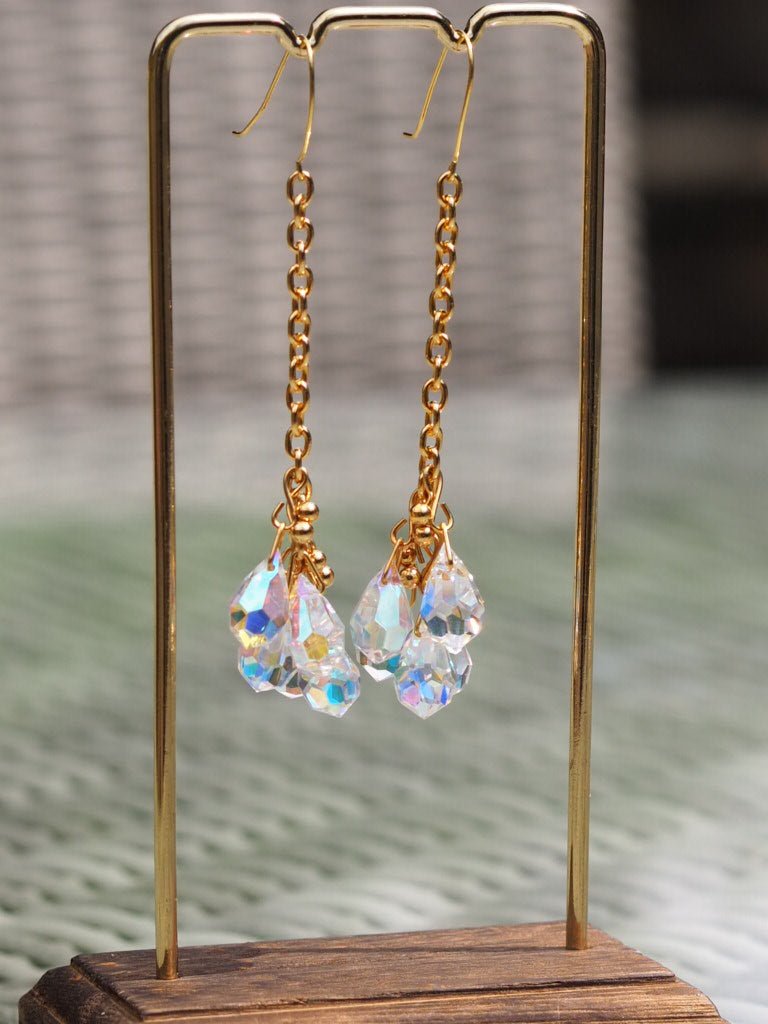 Sparkle Crystal drop earrings - Natalia Willmott