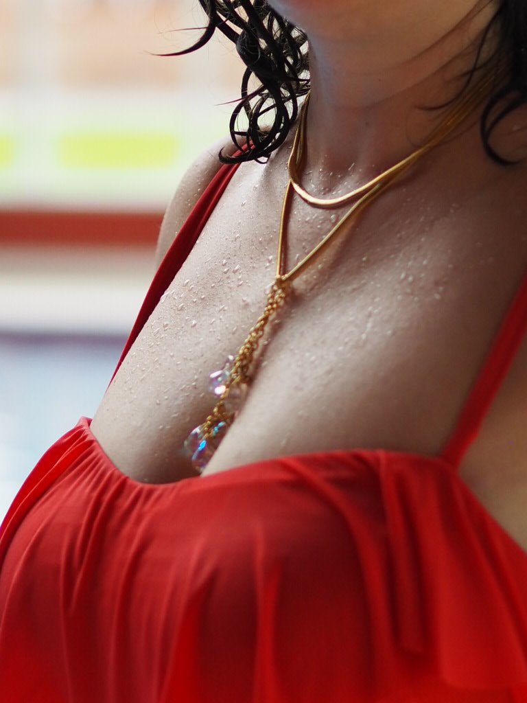 Sparkle Crystal drop necklace - Natalia Willmott