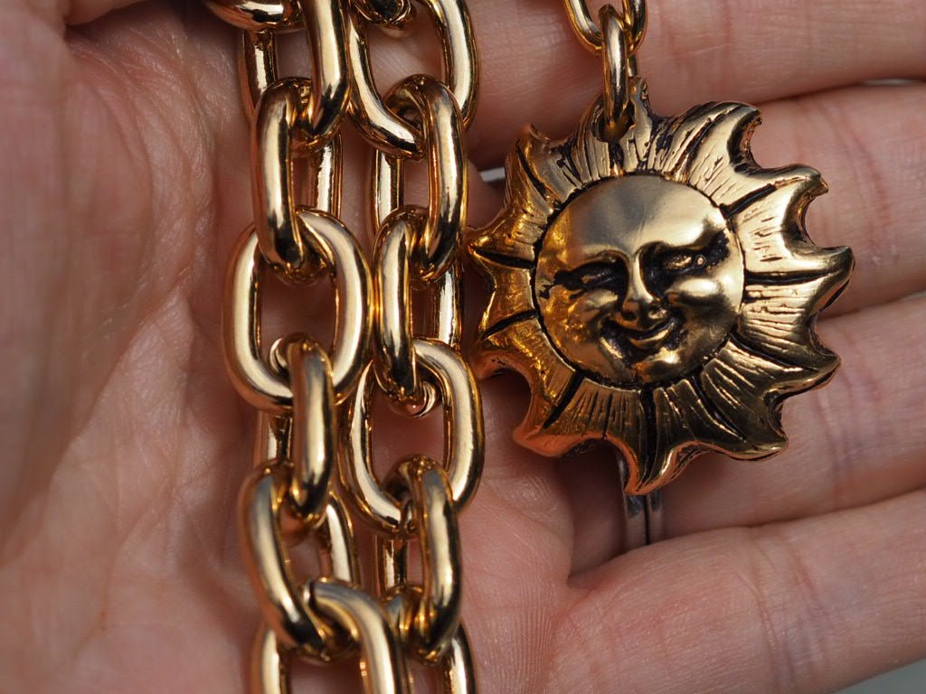 Sun drop chunky choker chain necklace - Natalia Willmott