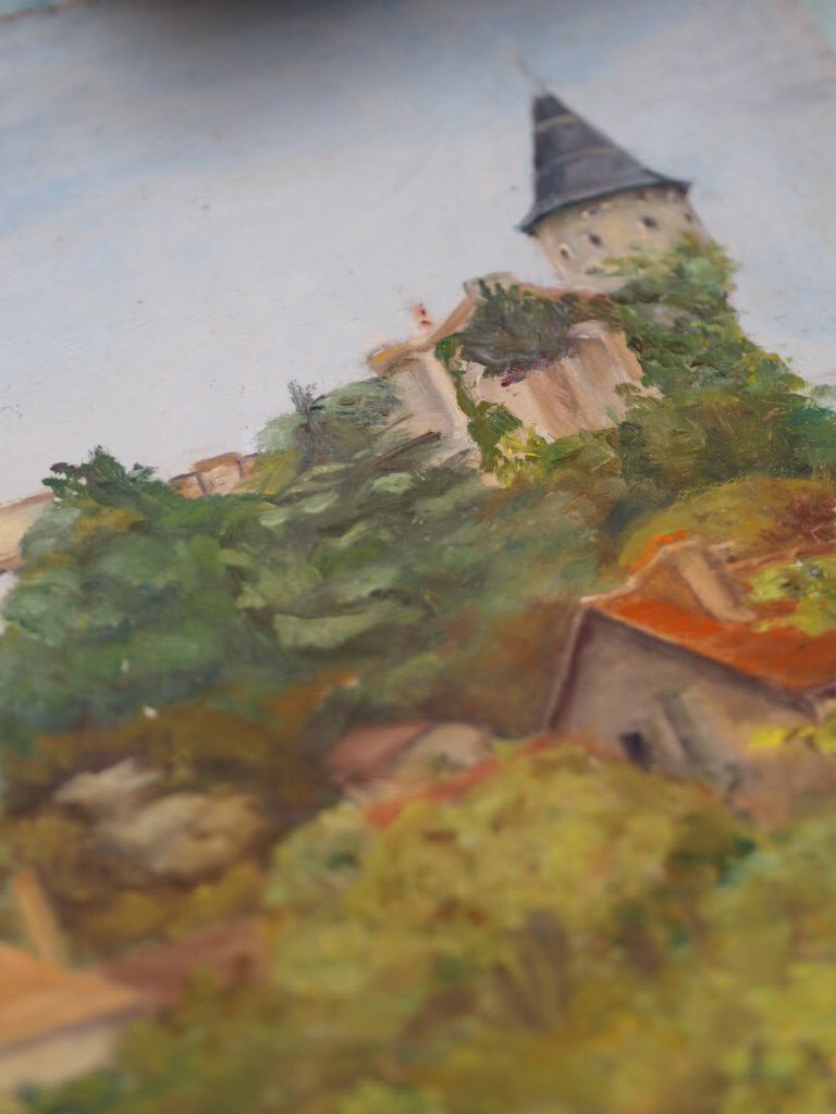 Village up a hill in France - Natalia Willmott